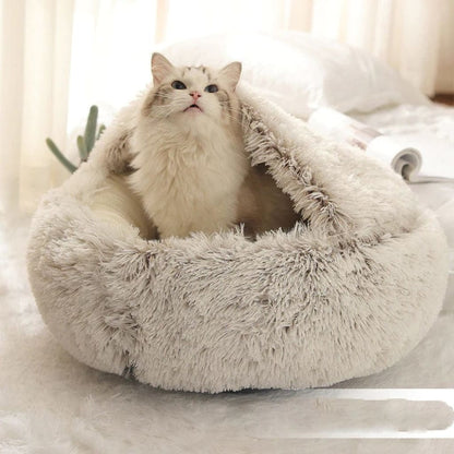 CozyNook Plush Fluffy Dog and Cats Round Bed(Buy 2 Free Shipping)